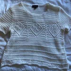 White knit top
